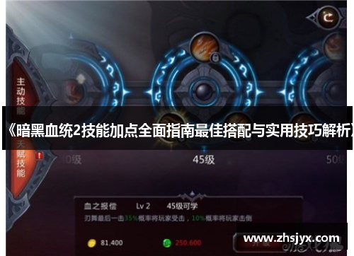 《暗黑血统2技能加点全面指南最佳搭配与实用技巧解析》